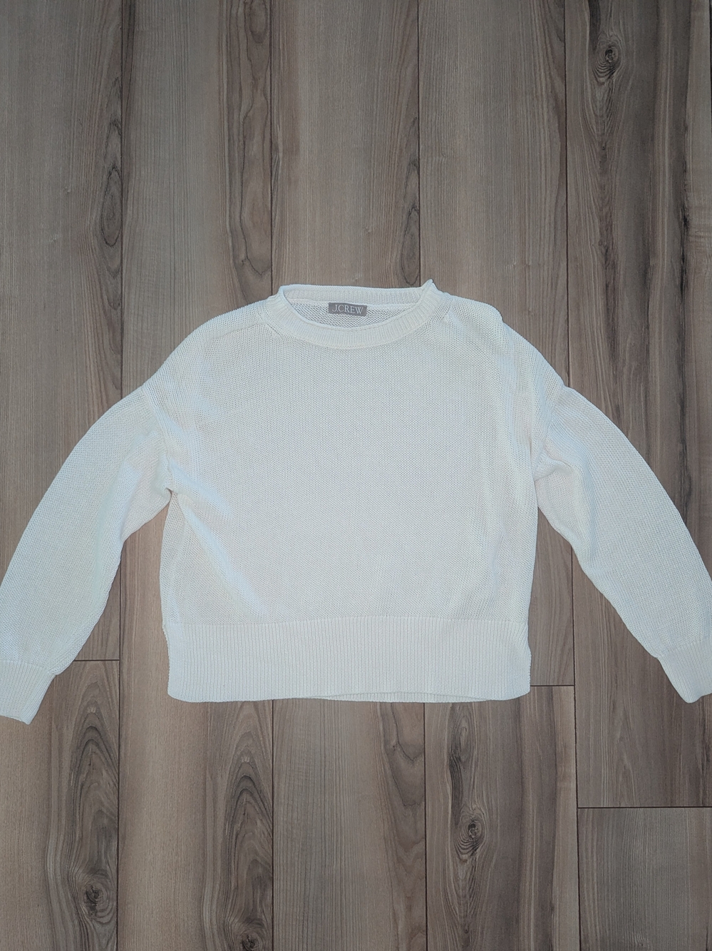 J. Crew Women's Off-White Crewneck Sweater